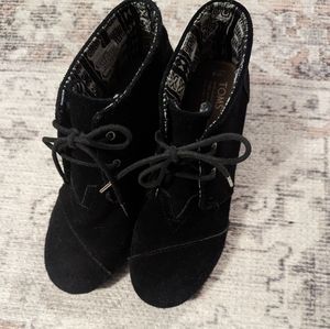 TOMS wedge booties